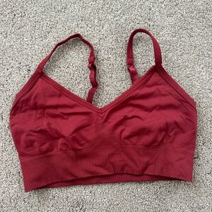 Red Lululemon sports bra, size 6